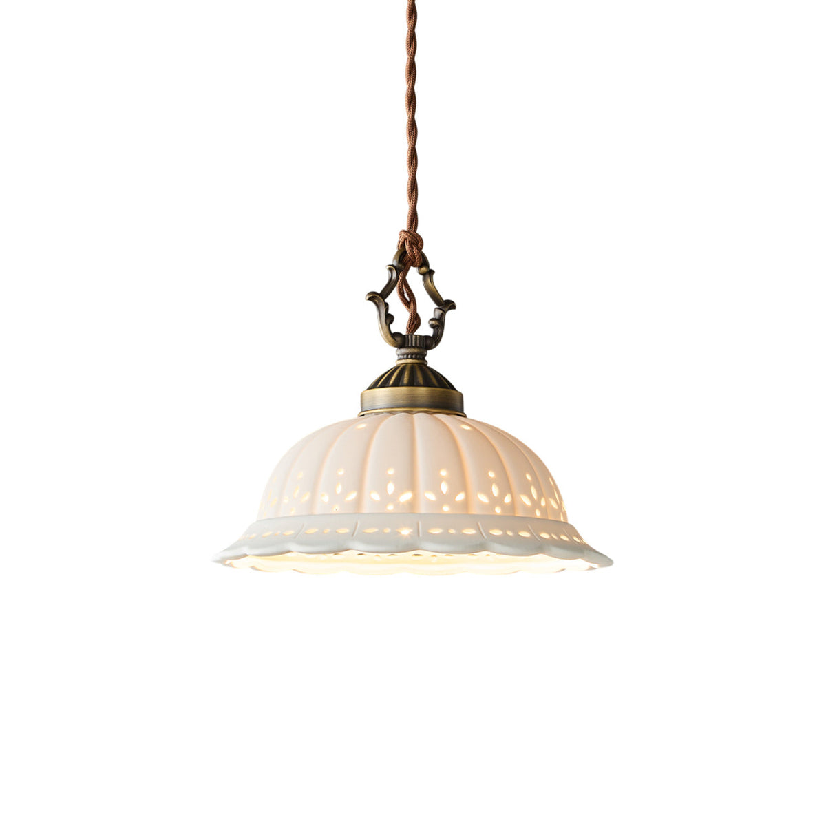 Dunleigh Ceramic Shade Pendant Light