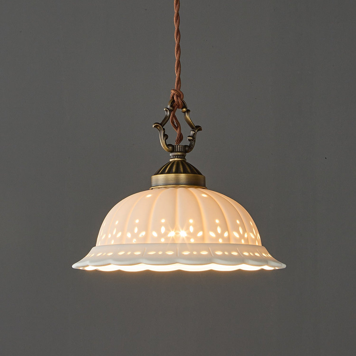 Dunleigh Ceramic Shade Pendant Light