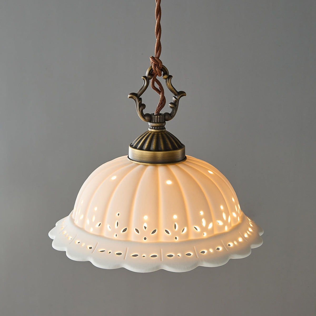 Dunleigh Ceramic Shade Pendant Light