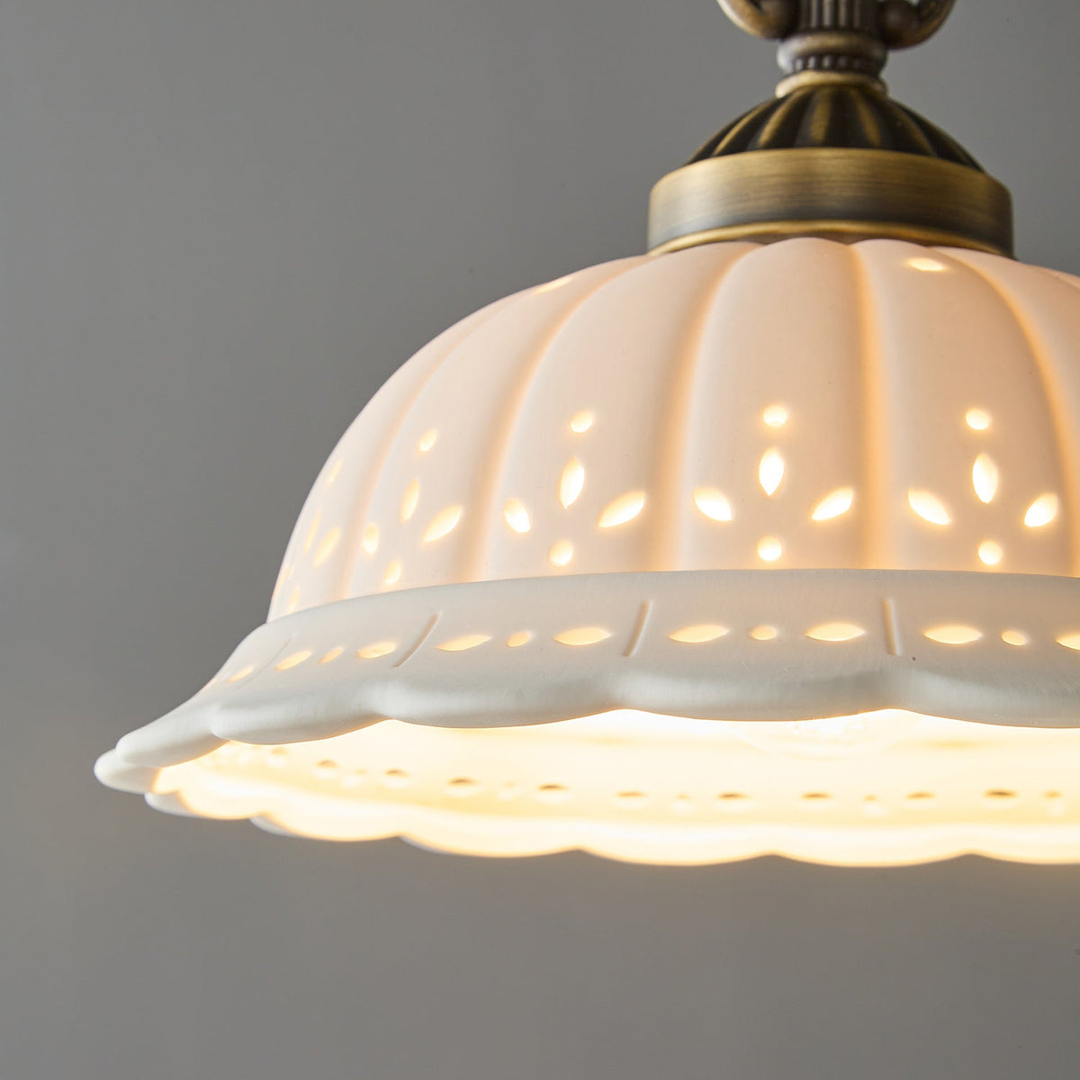 Dunleigh Ceramic Shade Pendant Light