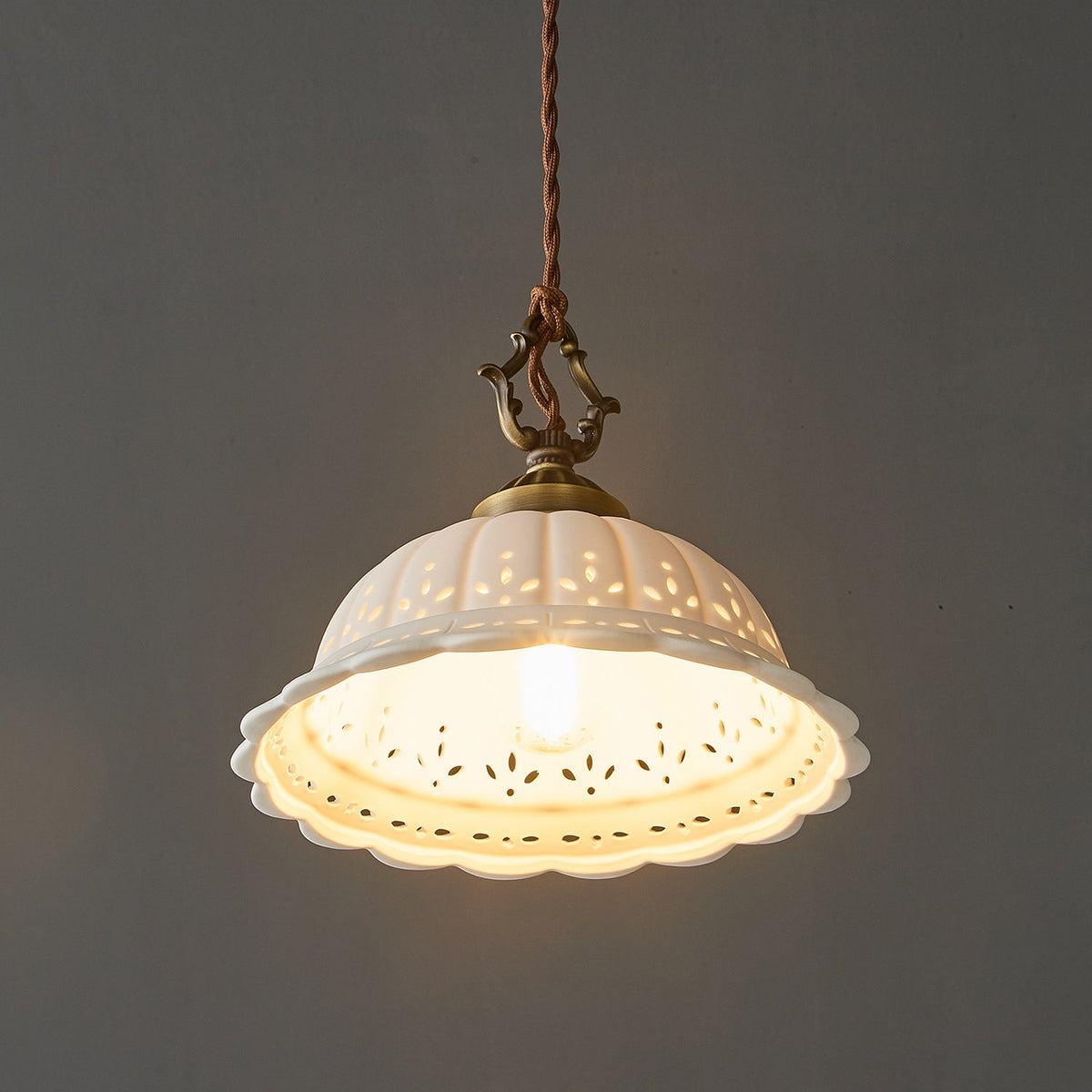 Dunleigh Ceramic Shade Pendant Light
