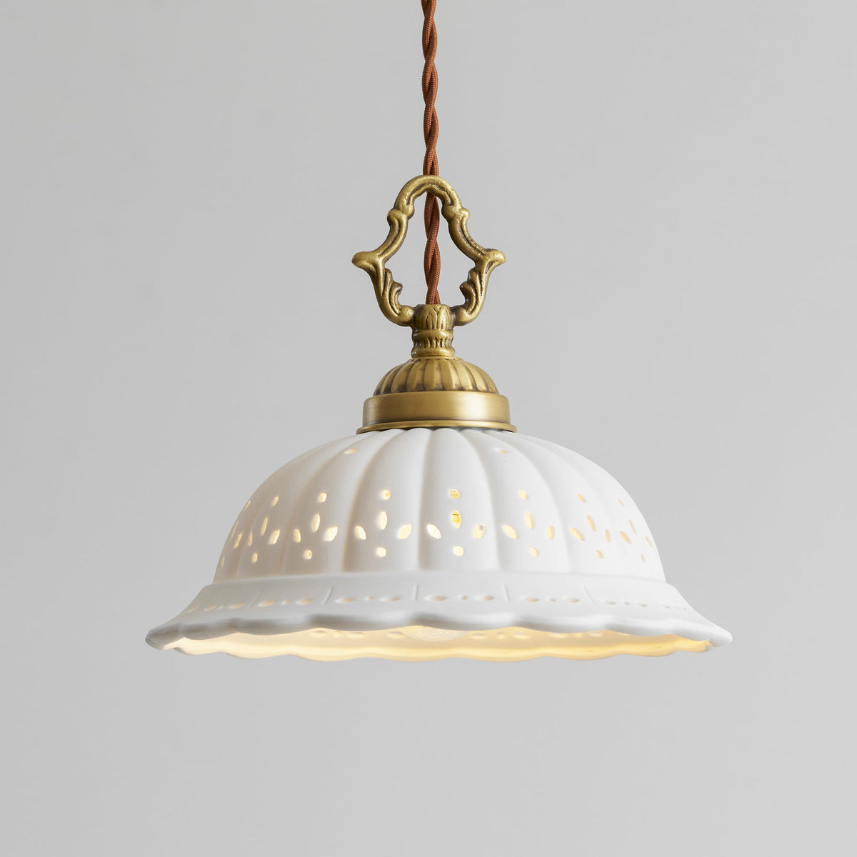 Dunleigh Ceramic Shade Pendant Light