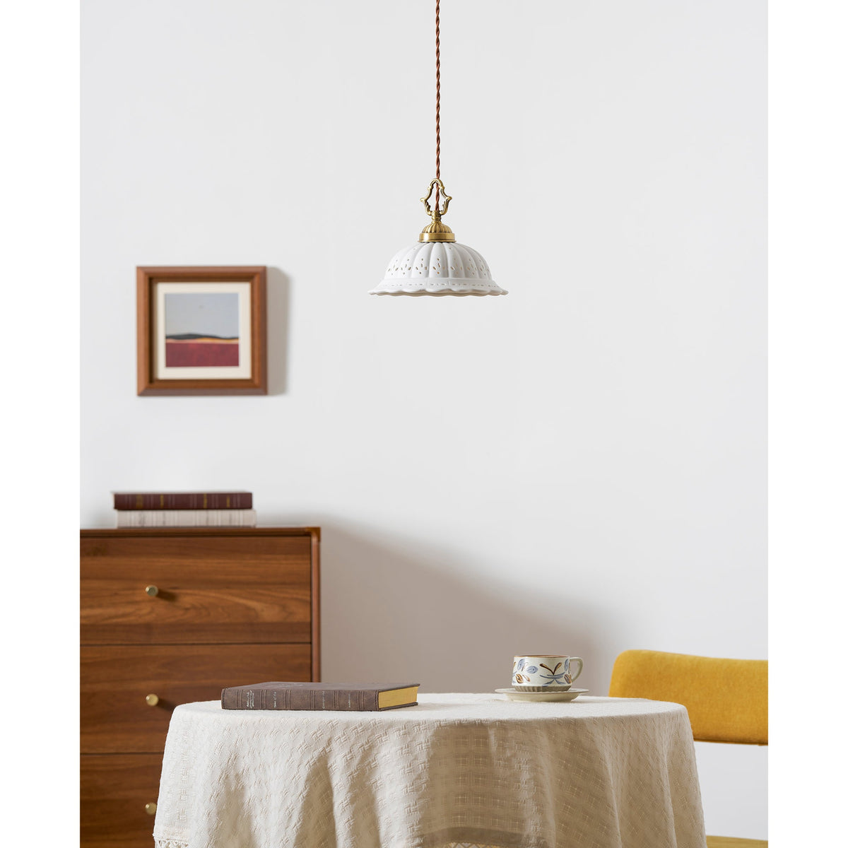 Dunleigh Ceramic Shade Pendant Light