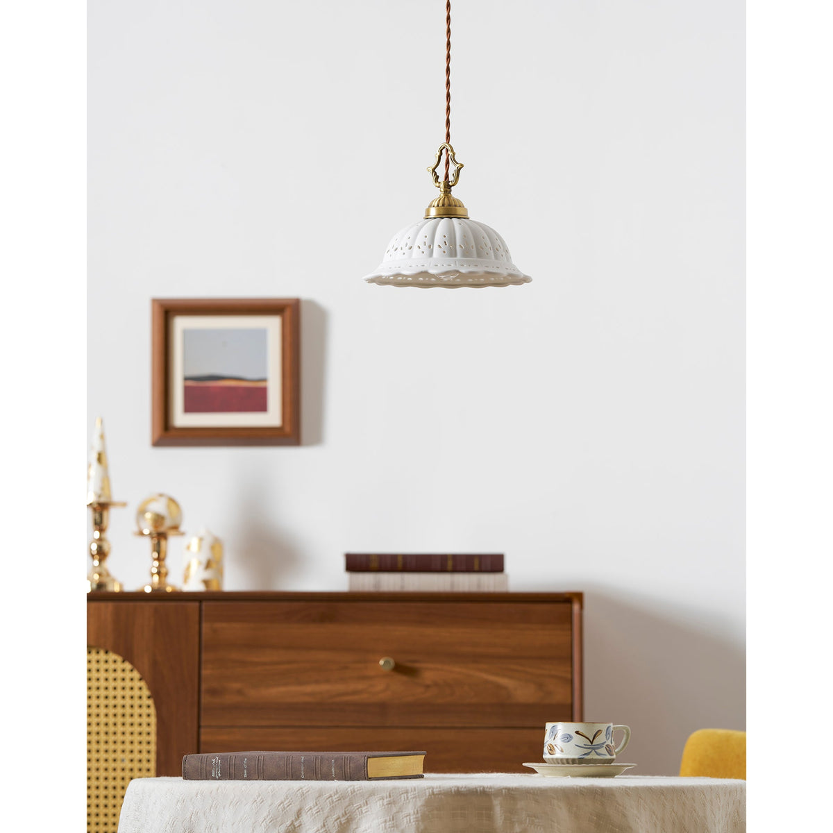 Dunleigh Ceramic Shade Pendant Light