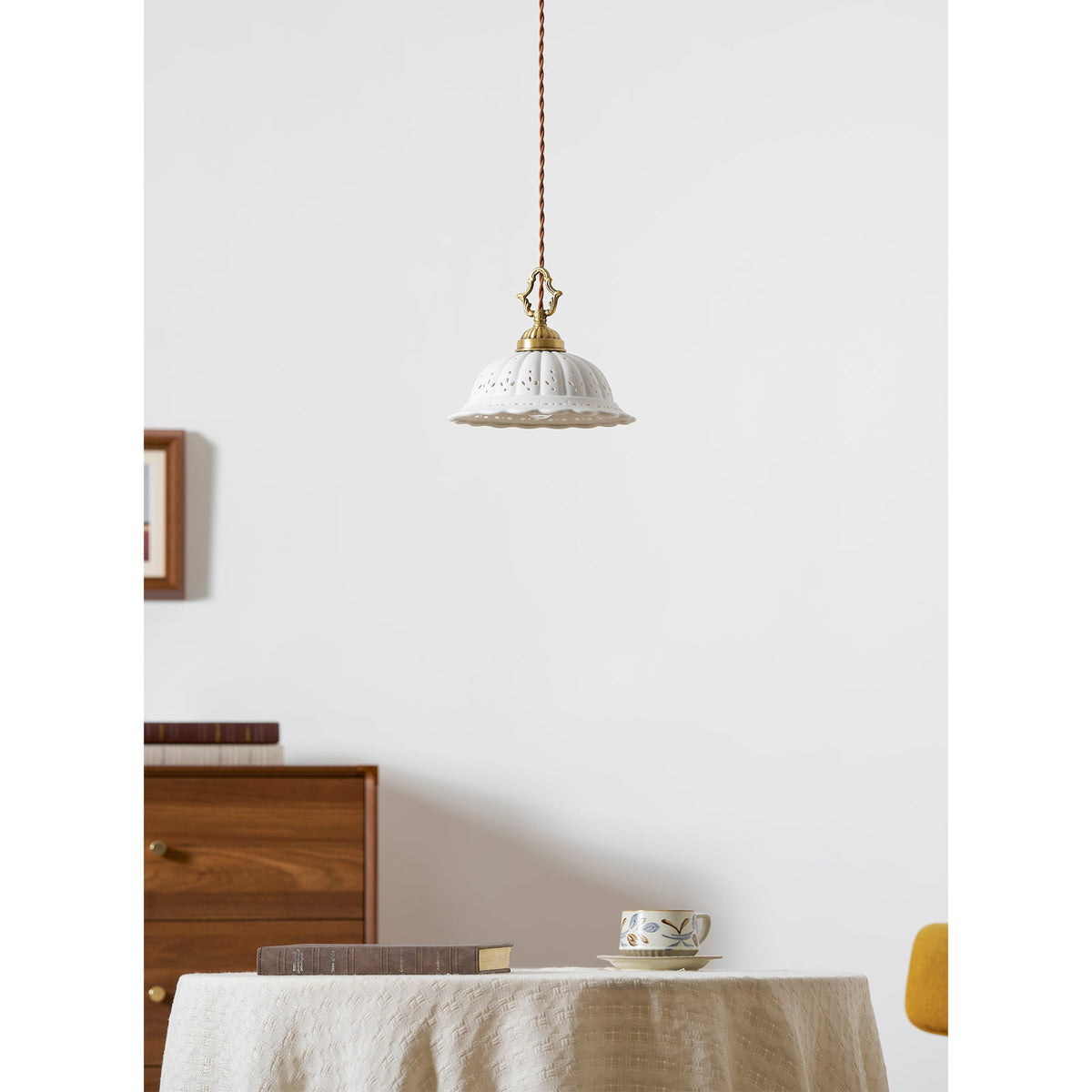 Dunleigh Ceramic Shade Pendant Light