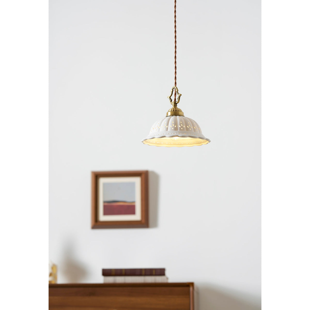 Dunleigh Ceramic Shade Pendant Light
