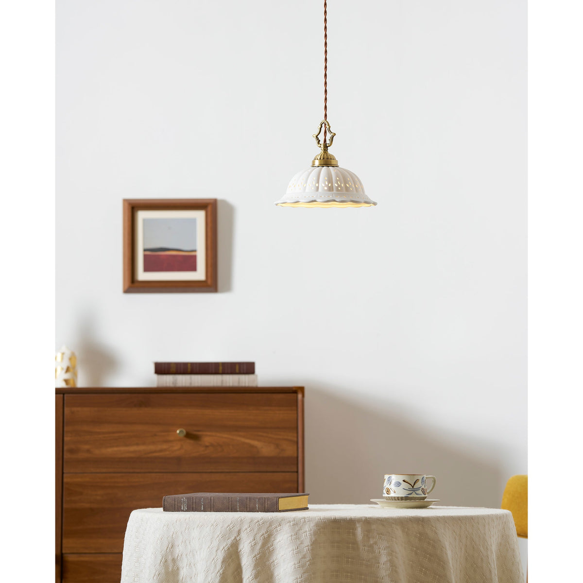 Dunleigh Ceramic Shade Pendant Light