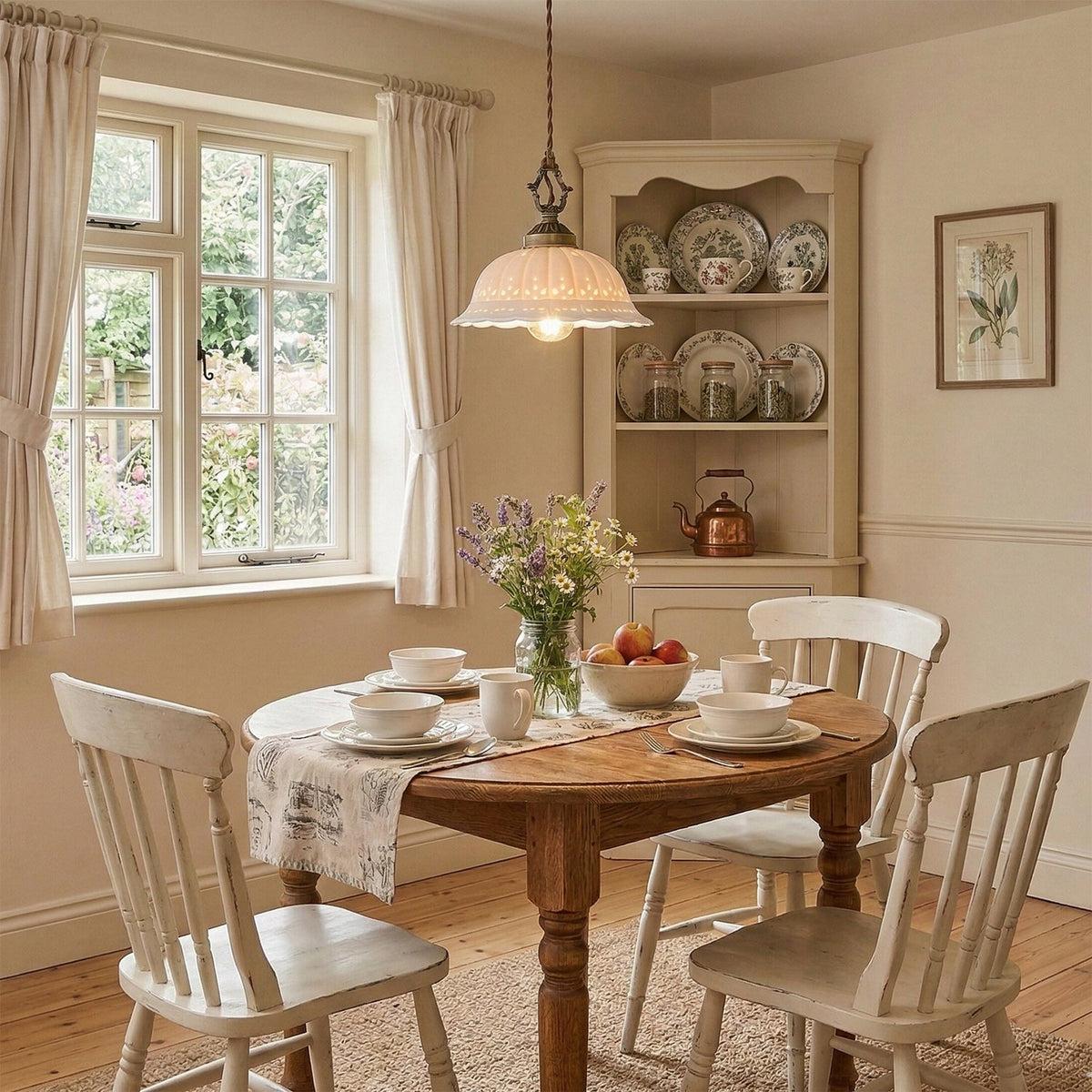 Dunleigh Ceramic Shade Pendant Light