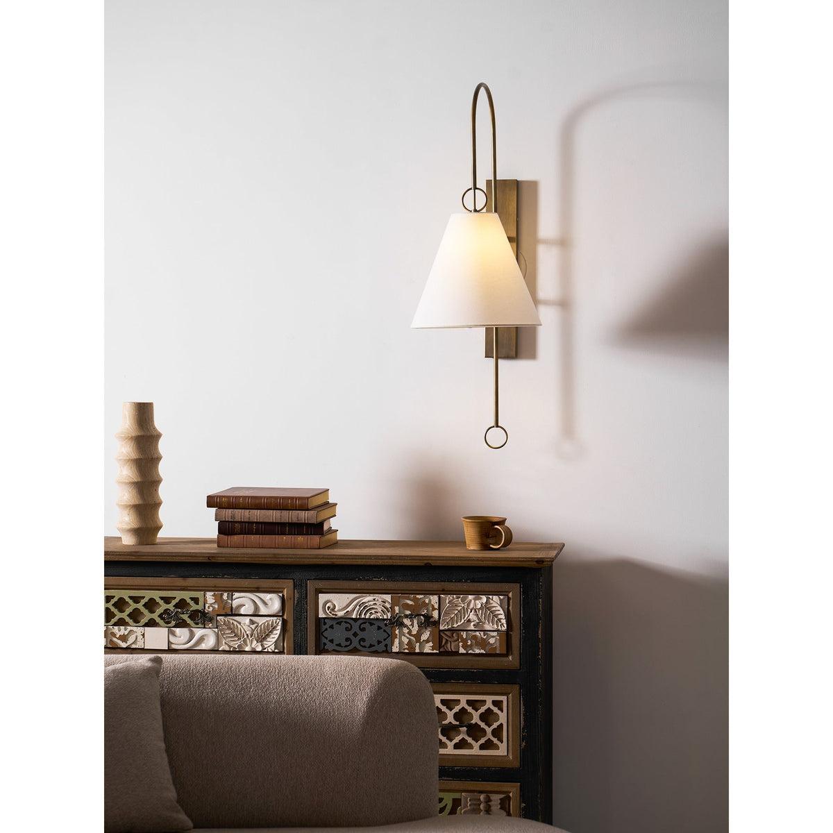 Fouma Brass Indoor Wall Light