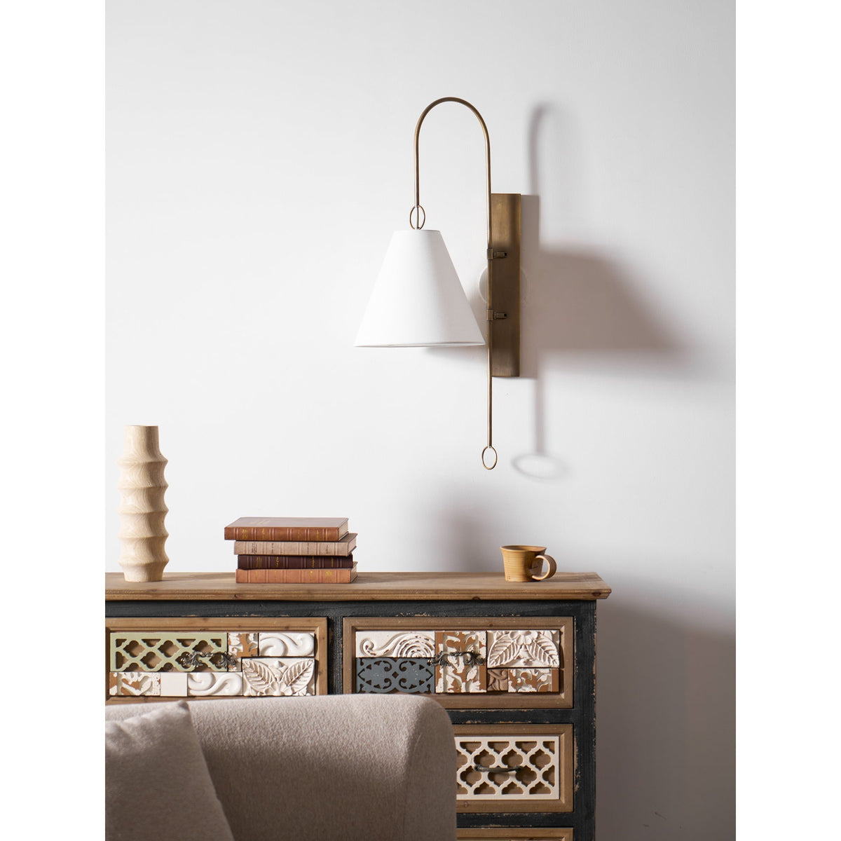 Fouma Brass Indoor Wall Light