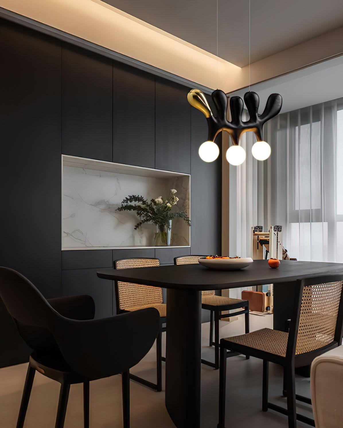 Sprout Contemporary Wood Pendant Lamp