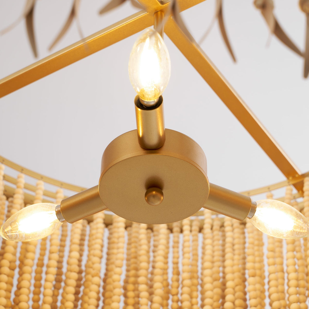 Yara Chandelier Wood and Coconut beads