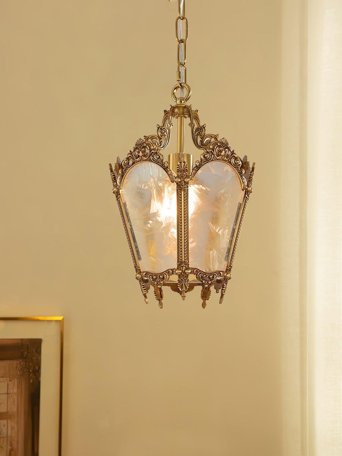 Auririelle Pendant Lamp Brass Empire Antique Elegant