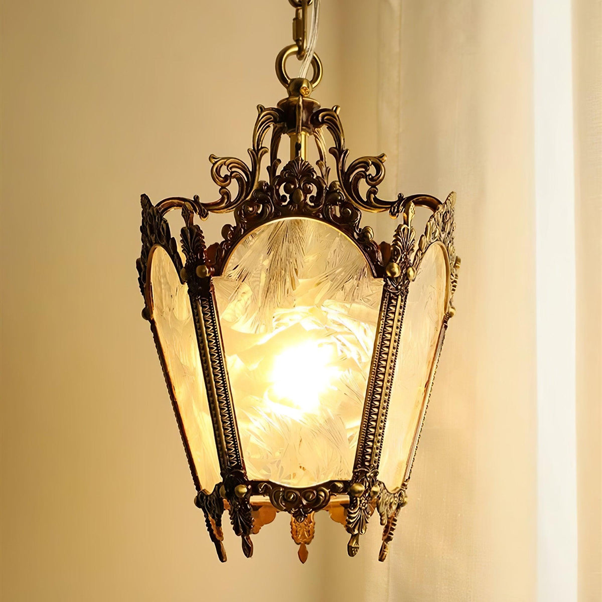 Auririelle Pendant Lamp Brass Empire Antique Elegant