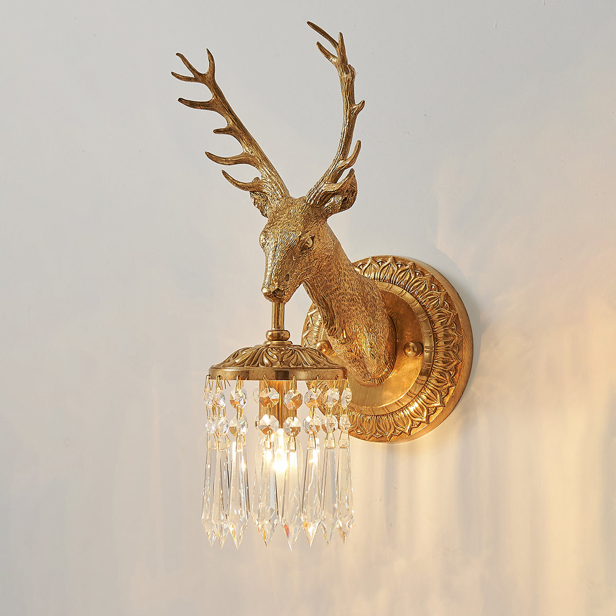 Voya Antler Crystal Indoor Wall Light