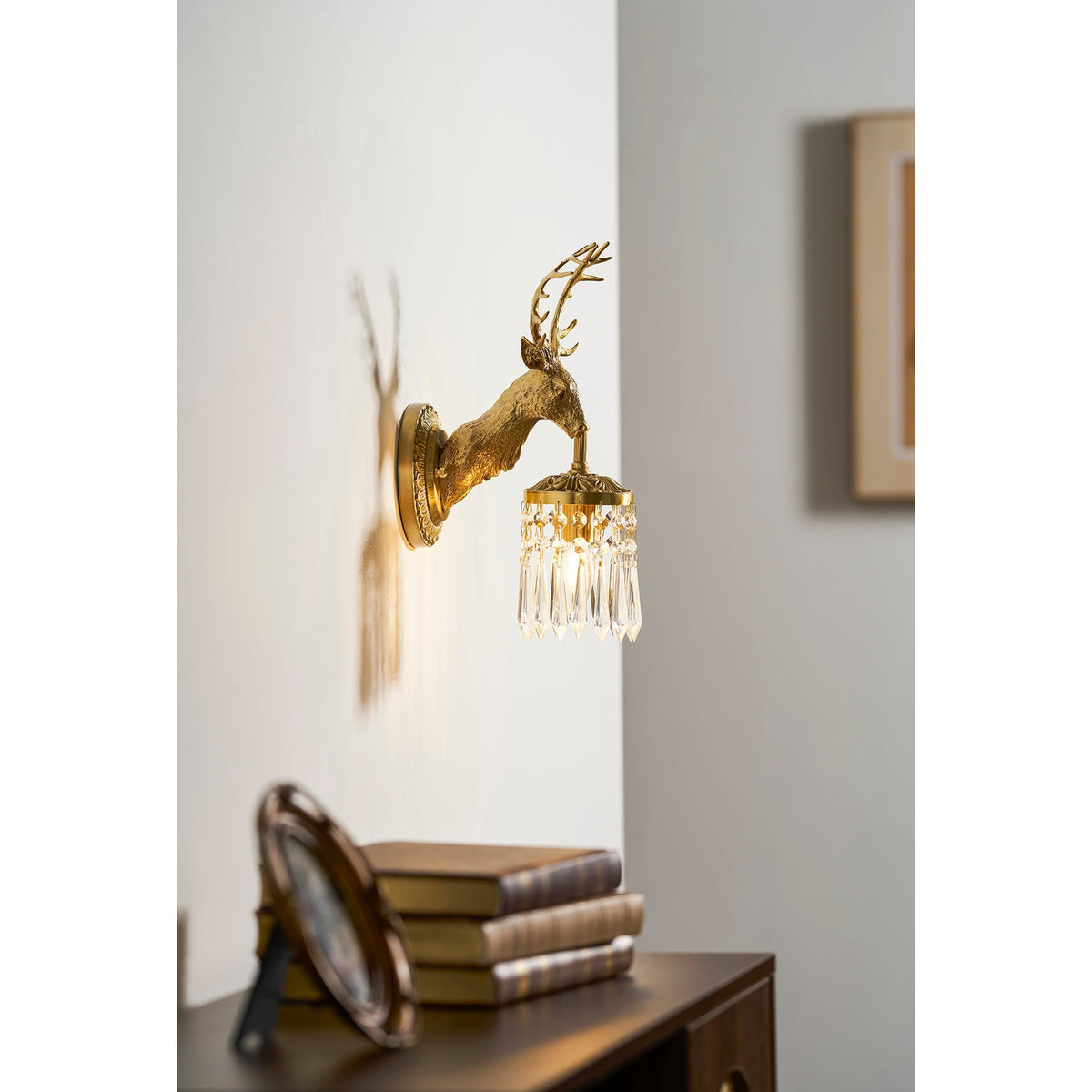 Voya Antler Crystal Indoor Wall Light