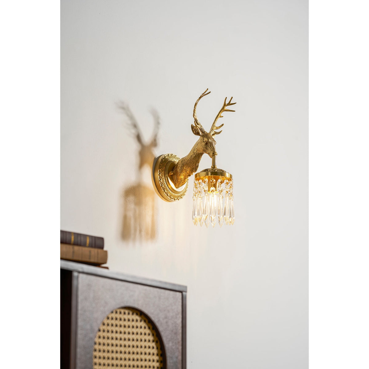 Voya Antler Crystal Indoor Wall Light