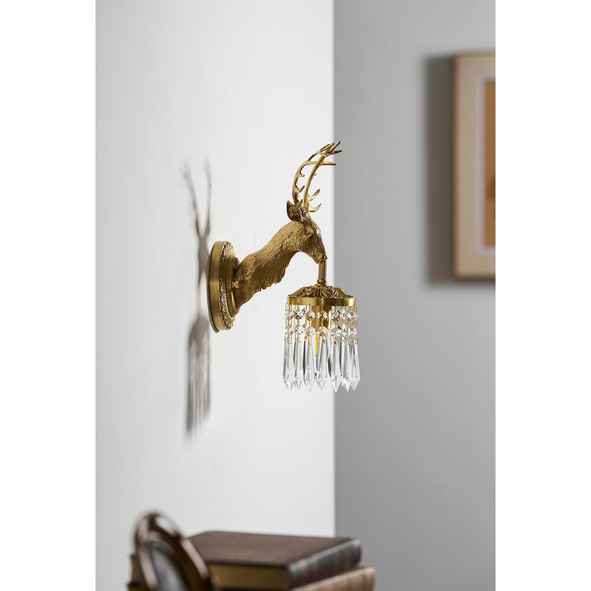 Voya Antler Crystal Indoor Wall Light