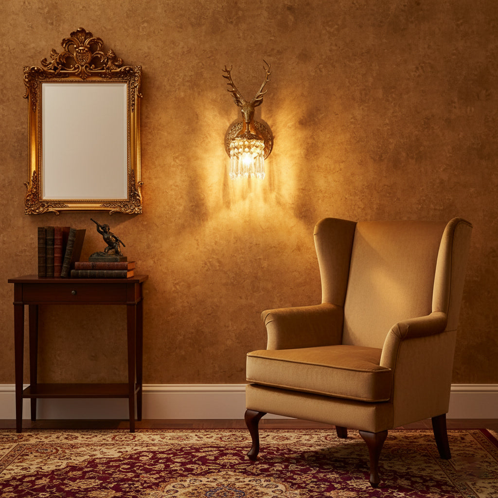 Voya Antler Crystal Indoor Wall Light