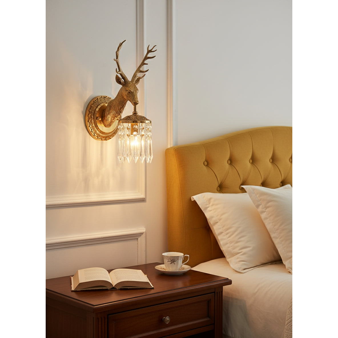 Voya Antler Crystal Indoor Wall Light
