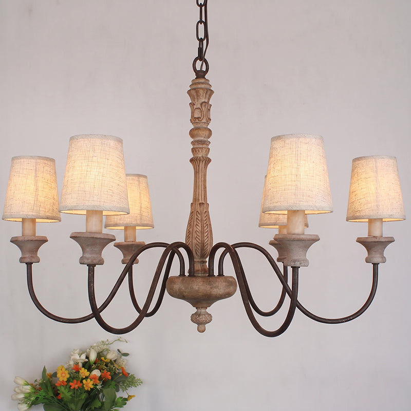 Dumio Wood Chandelier