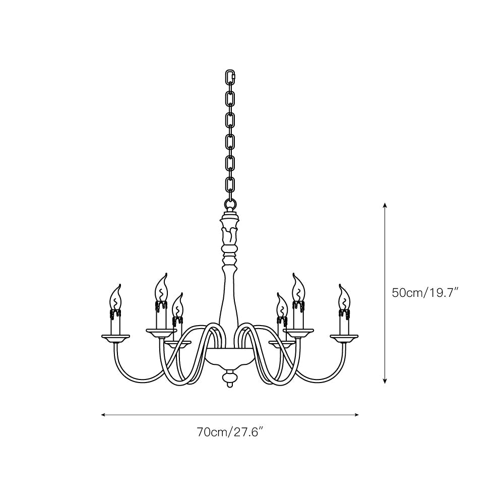 Dumio Wood Chandelier