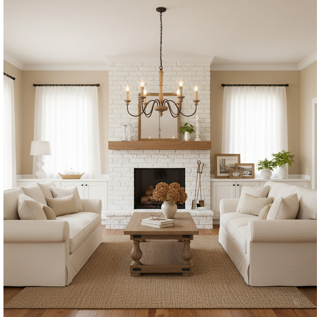 Dumio Wood Chandelier