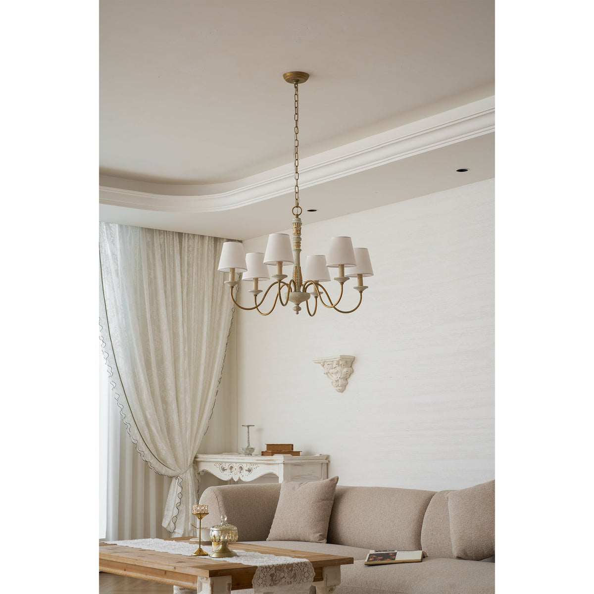 Dumio Wood Chandelier