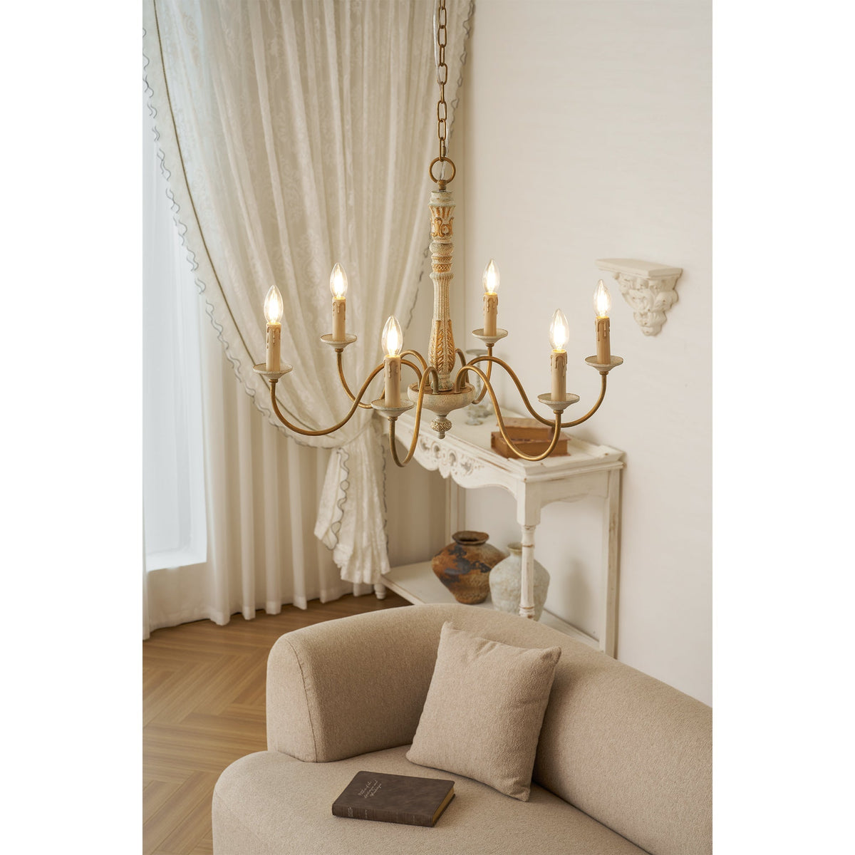 Dumio Wood Chandelier