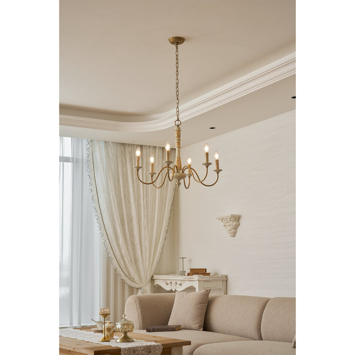 Dumio Wood Chandelier