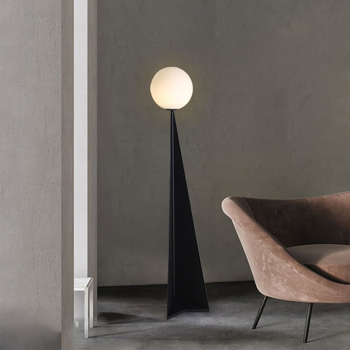 Vertex Minimalist Sphere Floor Lamp