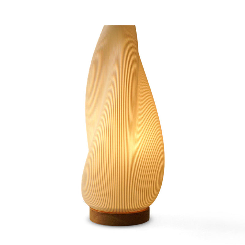 Oakhurst Pleated Wood Table Lamp