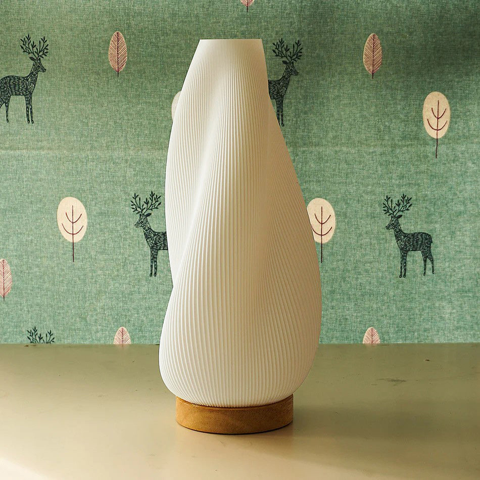 Oakhurst Pleated Wood Table Lamp