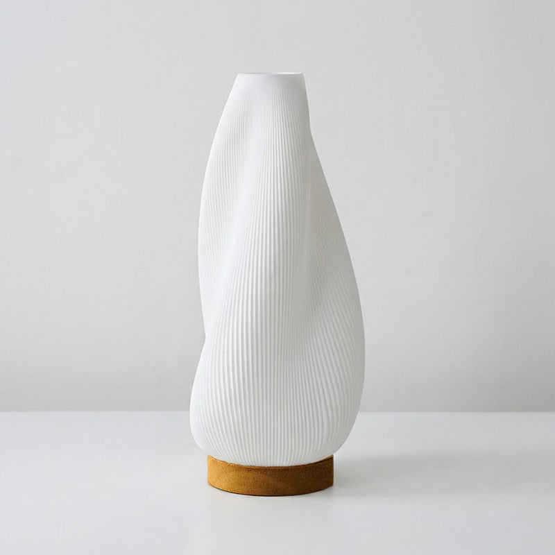 Oakhurst Pleated Wood Table Lamp