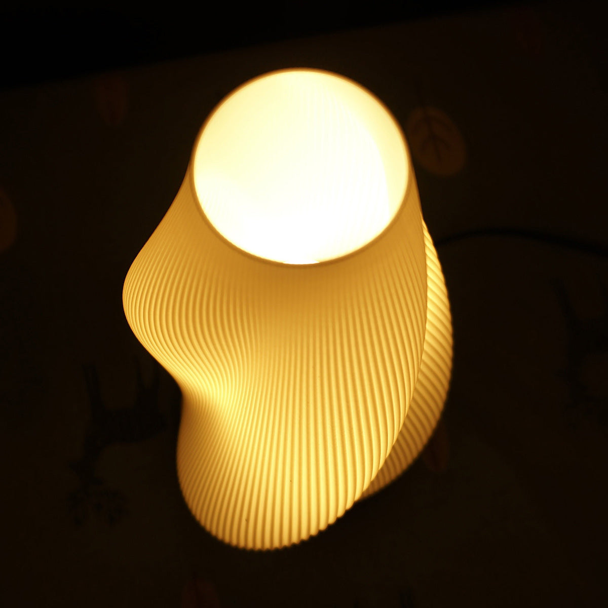 Oakhurst Pleated Wood Table Lamp