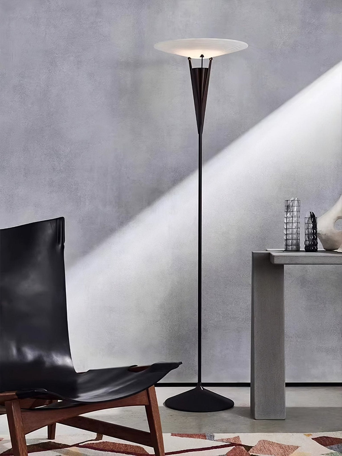 Veloros Cone Alabaster Floor Lamp
