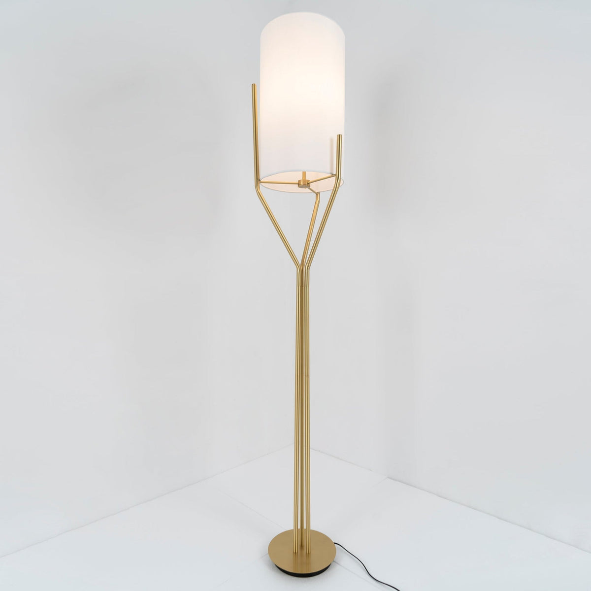Aureina Glam Brass Floor Lamp