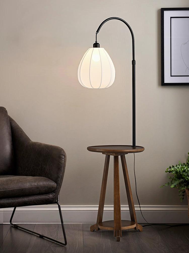 Vazoril Multifunctional Wood Fabric Floor Lamp