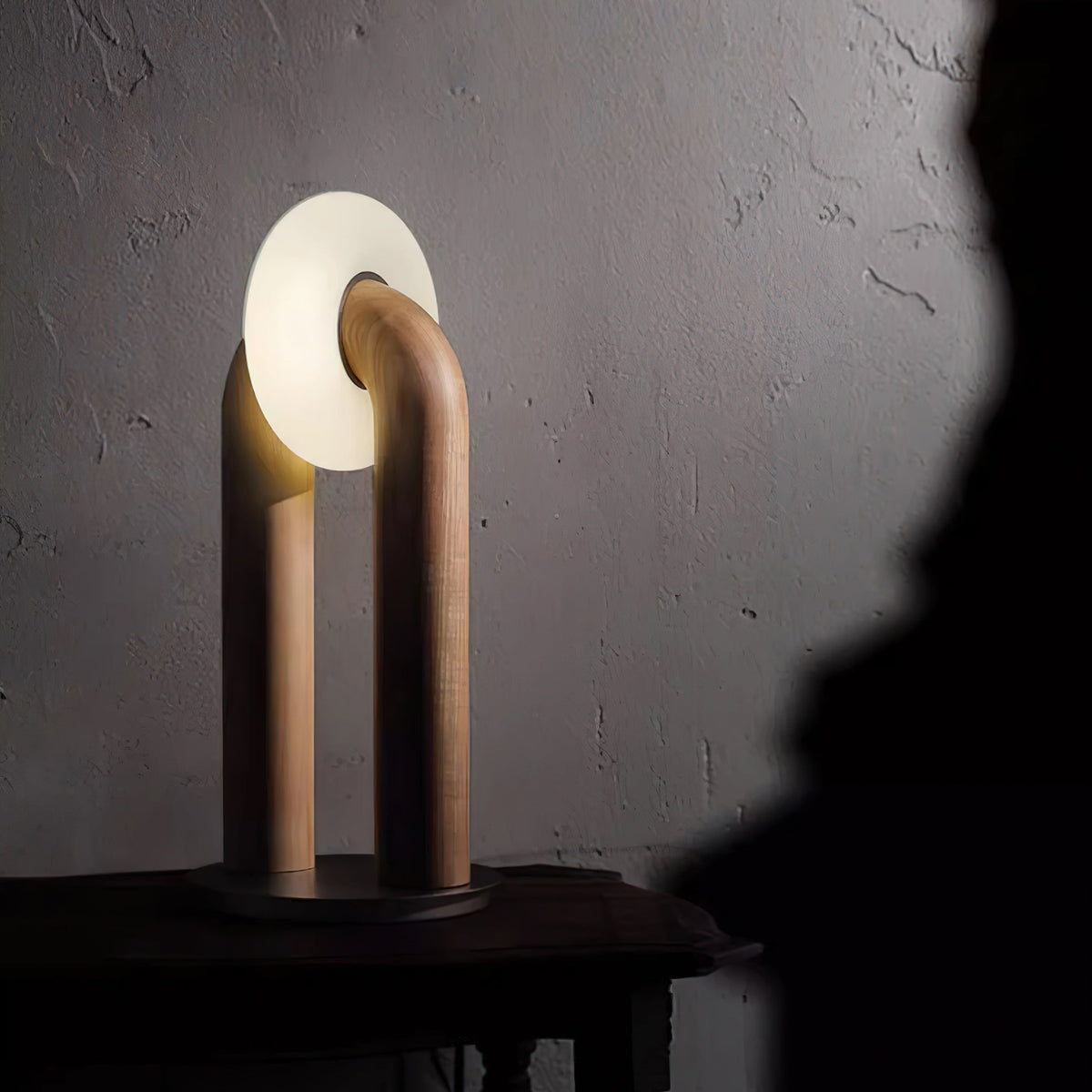 Raelix Wood Vintage Table Lamp