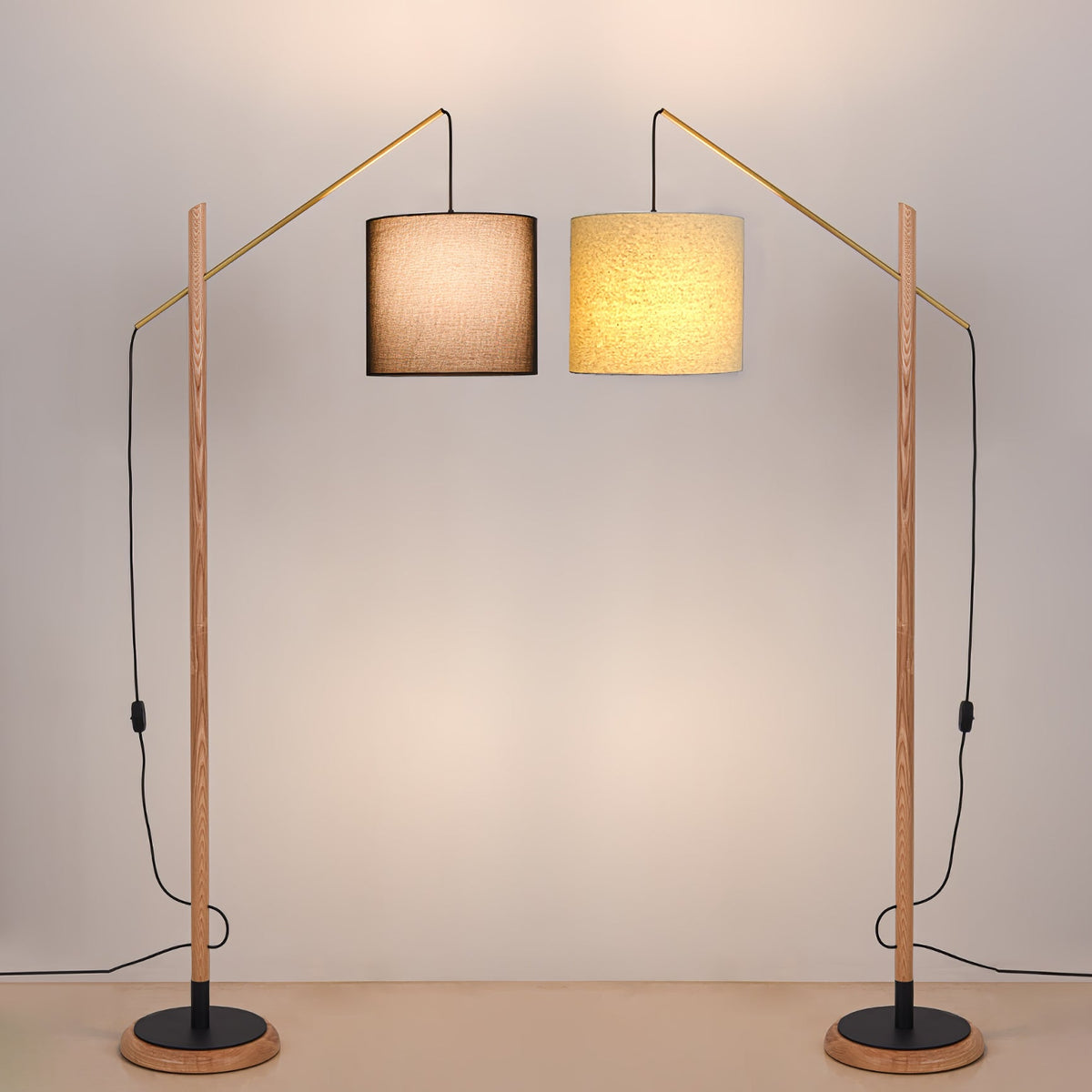 Nyvariol Minimalist Wood Floor Lamp