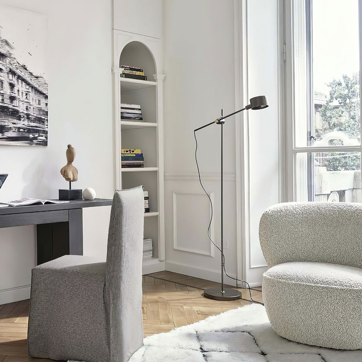 Arclen Adjustable Arm Floor Lamp