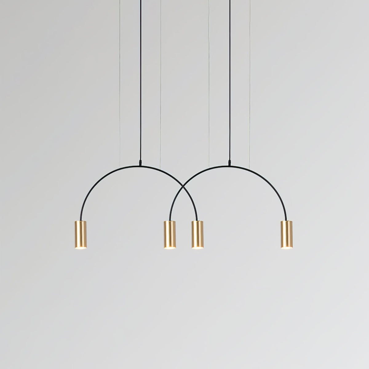 Noriel Pendant Lamp Overlapping Cylinder Minimalist Dining Room