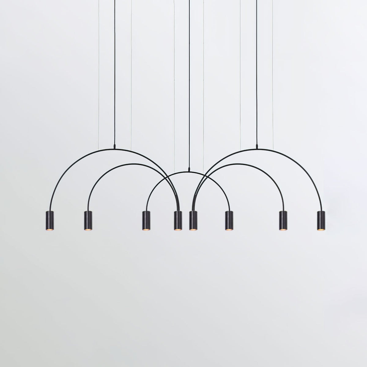 Noriel Pendant Lamp Overlapping Cylinder Minimalist Dining Room