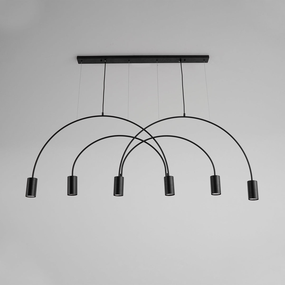 Noriel Pendant Lamp Overlapping Cylinder Minimalist Dining Room