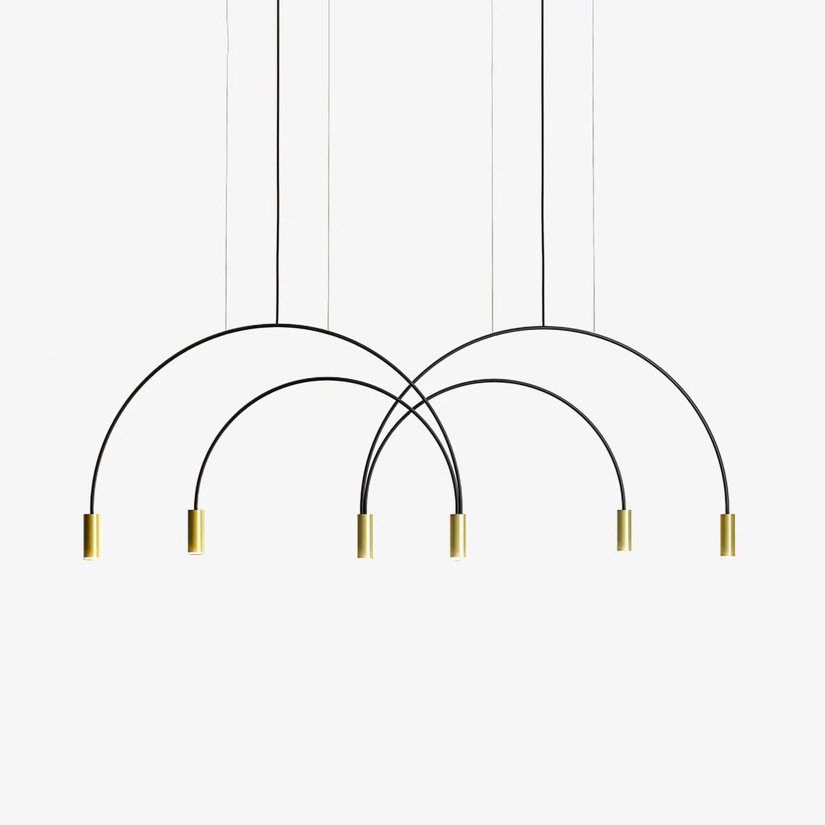 Noriel Pendant Lamp Overlapping Cylinder Minimalist Dining Room