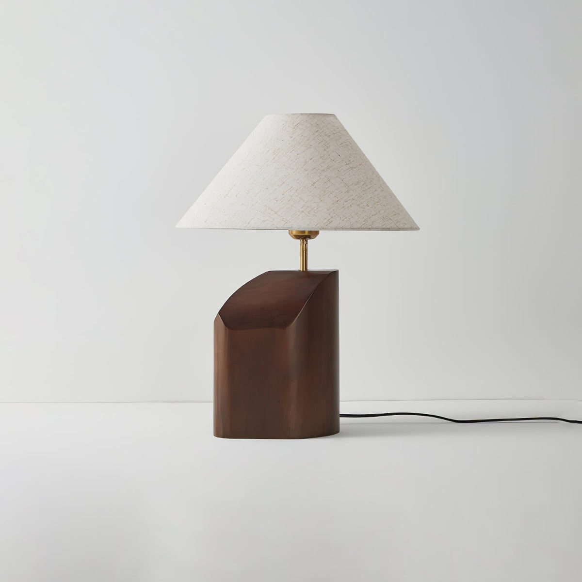 Halene Wood Fabric Table Lamp