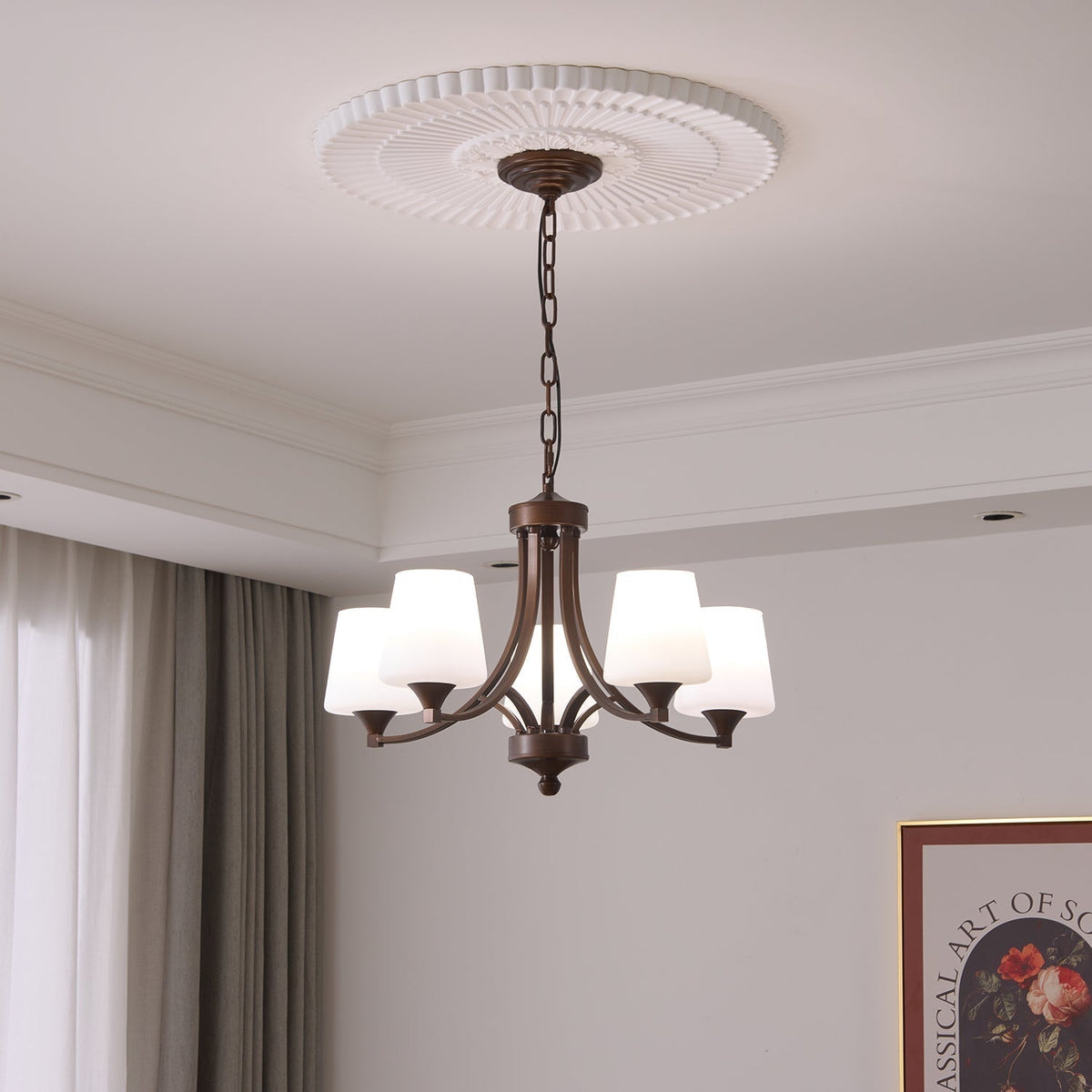 Ardena Elegance Vintage Classic Glass Chandelier
