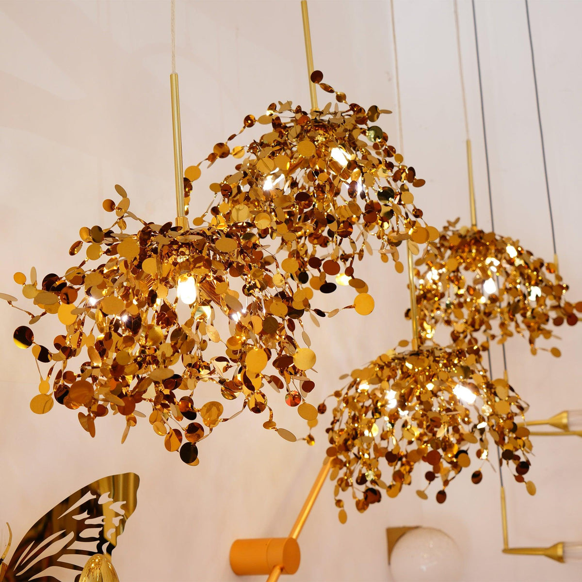 Noruielle Pendant Lamp Metallic Disc Cloud