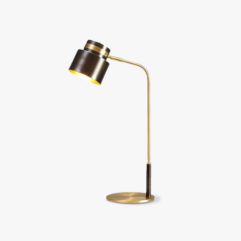 Zorase Brass Industrial Table Lamp
