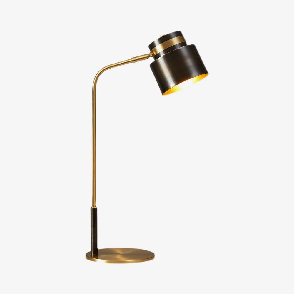 Zorase Brass Industrial Table Lamp